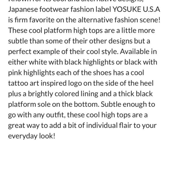 Black and Red Platform High Tops - Picture 15 of 15